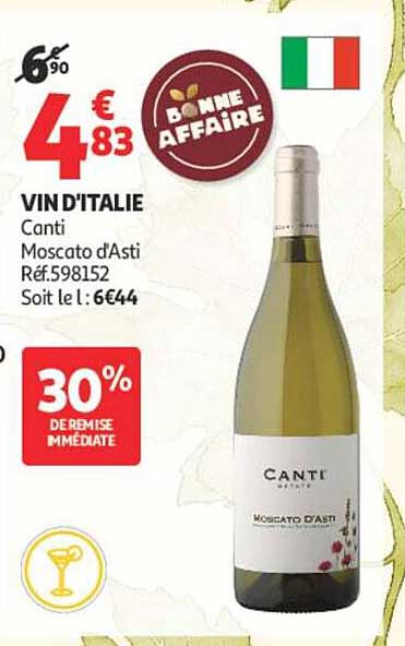 VIN D’ITALIE Canti Moscato d’Asti Réf.598152