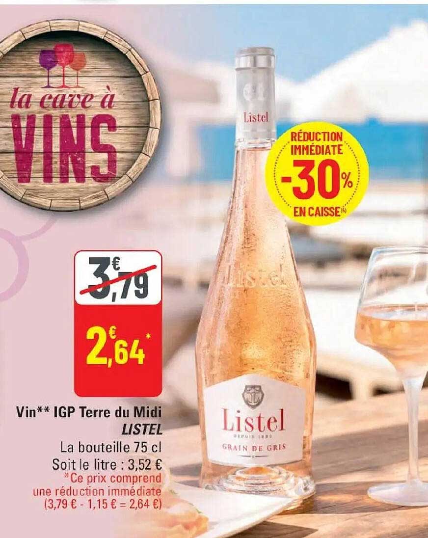 Vin** IGP Terre du Midi LISTEL