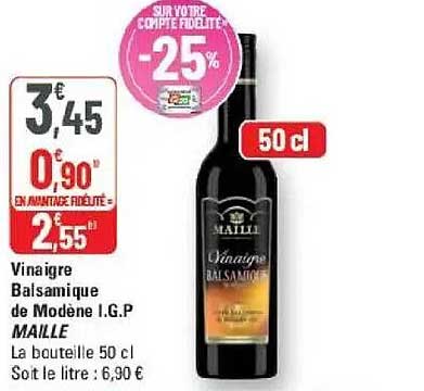 Vinaigre Balsamique de Modène I.G.P MAILLE