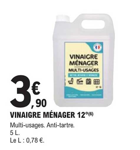 VINAIGRE MÉNAGER 12°(6)