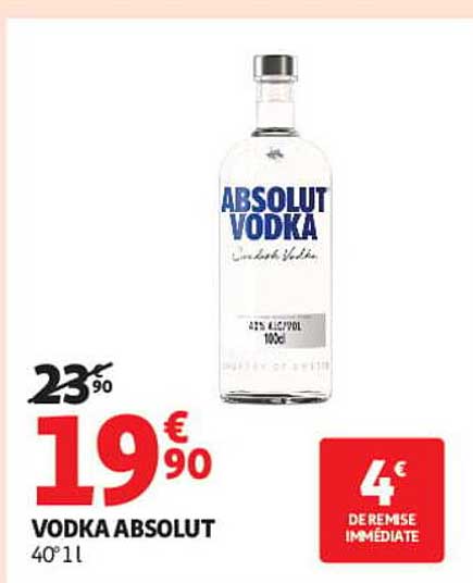 VODKA ABSOLUT 40° 1 l