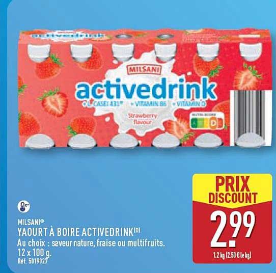 YAOURT À BOIRE ACTIVEDRINK