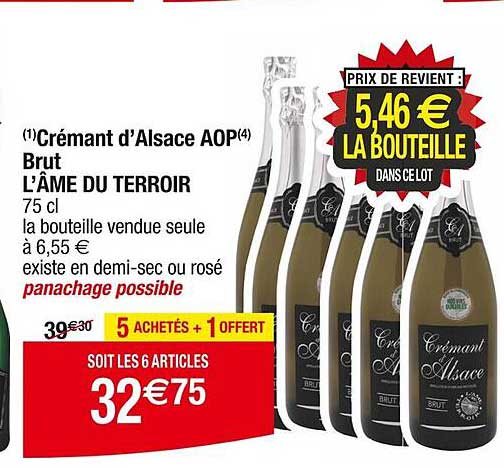 Crémant d'Alsace AOP Brut L'ÂME DU TERROIR