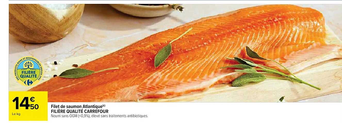Filet de saumon Atlantique(c) FILIÈRE QUALITÉ CARREFOUR