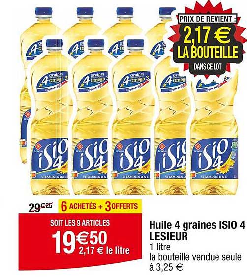 Huile 4 graines ISIO 4 LESIEUR