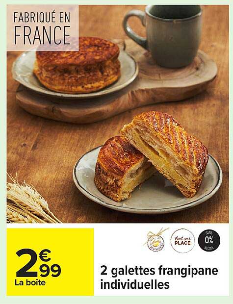 2 galettes frangipane individuelles