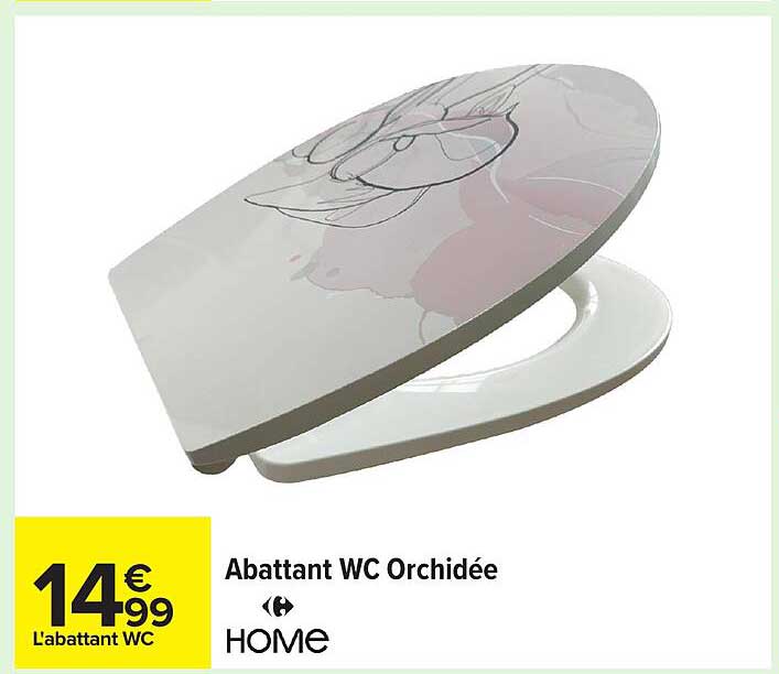 Abattant WC Orchidée