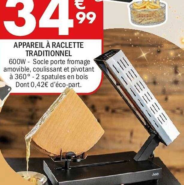 APPAREIL À RACLETTE TRADITIONNEL
