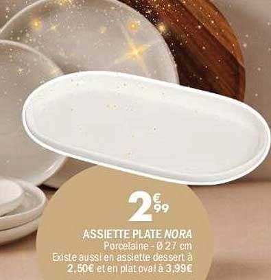 ASSIETTE PLATE NORA