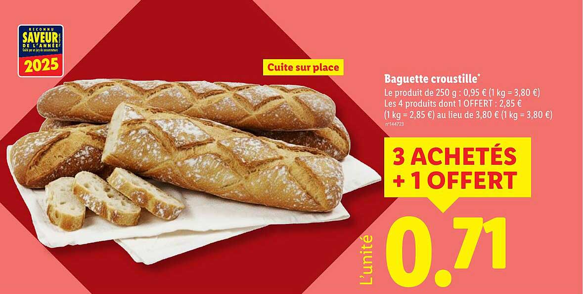 Baguette croustillé