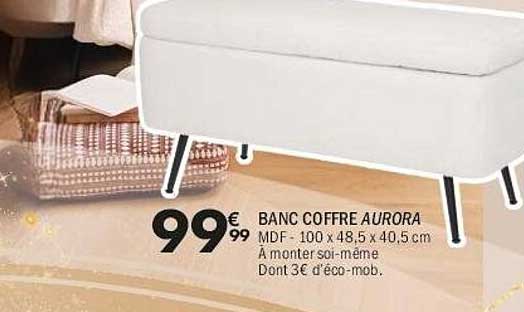 BANC COFFRE AURORA
