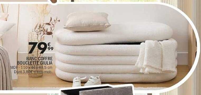 BANC COFFRE BOUCLETTE GIULIA