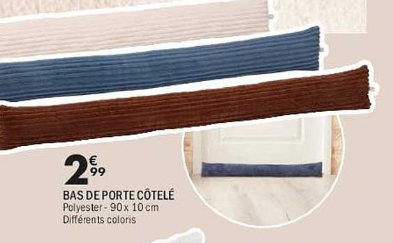 BAS DE PORTE COTELÉ