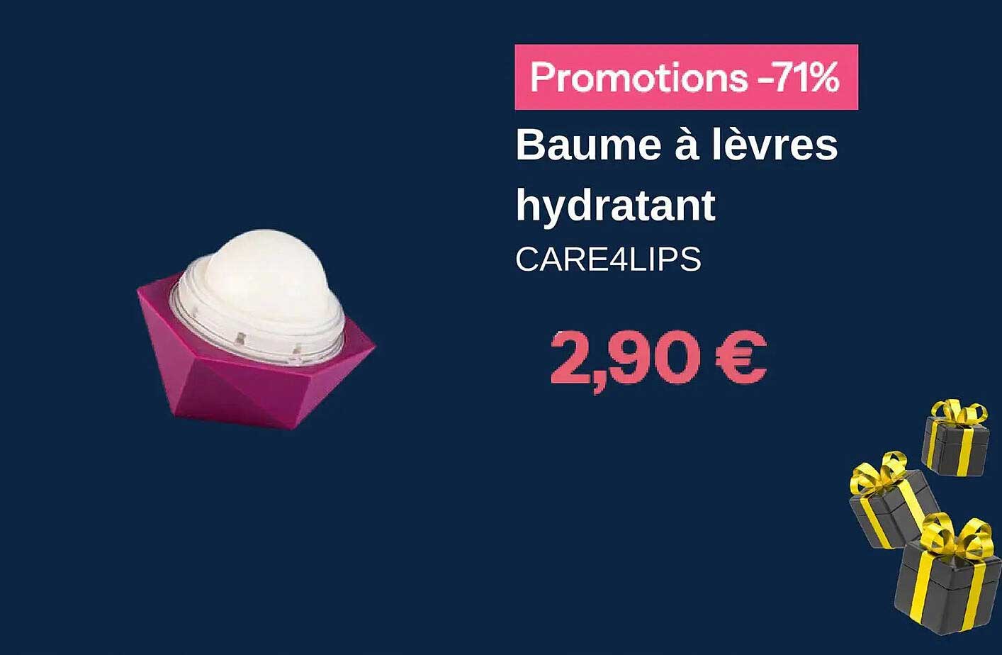 Baume à lèvres hydratant CARE4LIPS