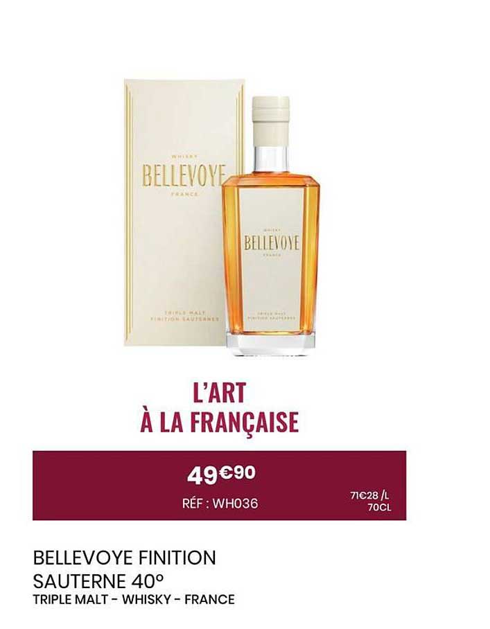 BELLEVoye Finition Sauterne 40°