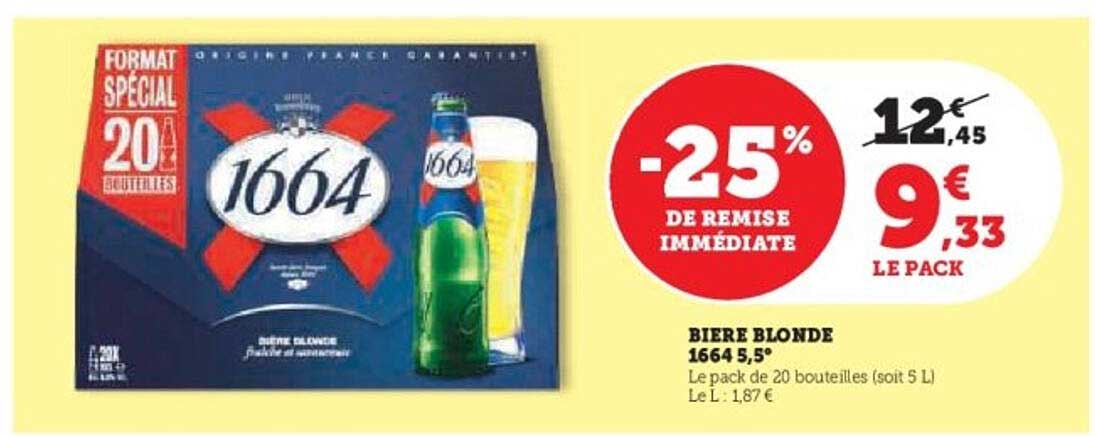 BIERE BLONDE 1664 5,5°