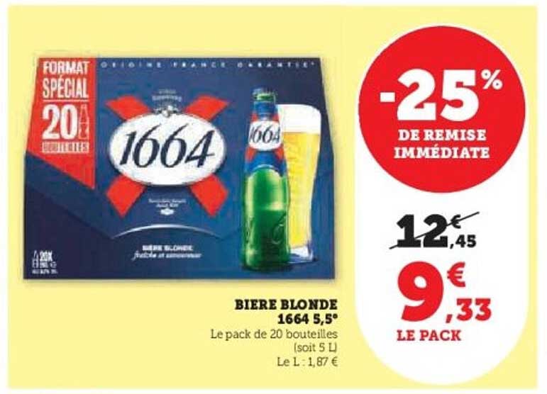 BIERE BLONDE 1664 5,5°