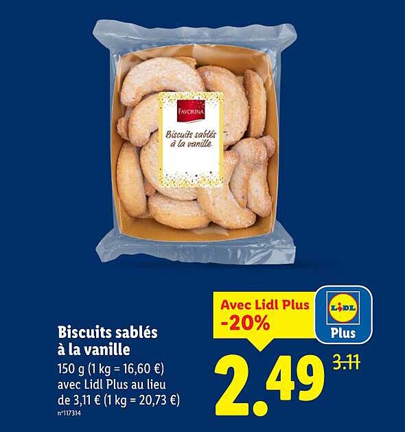 Biscuits sablés à la vanille