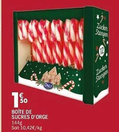 BOÎTE DE SUCRES D'ORGE