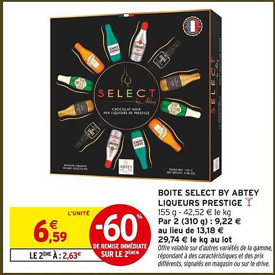 BOITE SELECT BY ABTEY LIQUEURS PRESTIGE