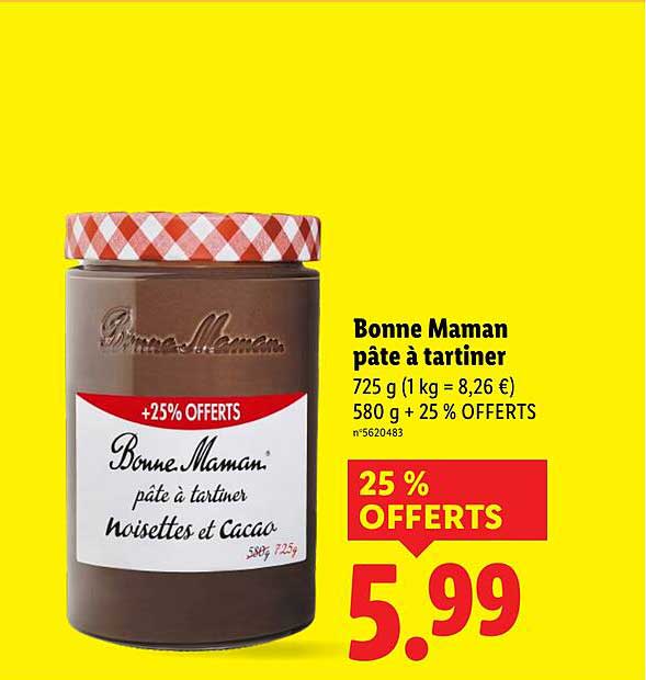 Bonne Maman pâte à tartiner