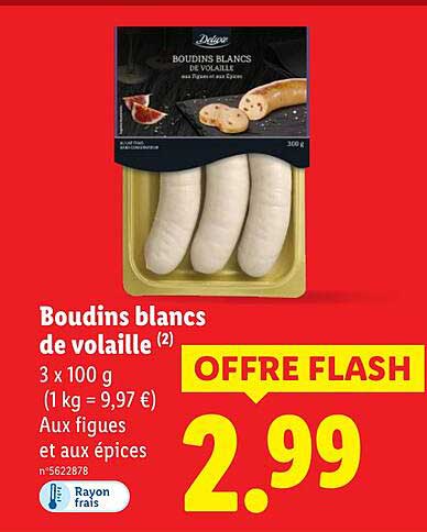Boudins blancs de volaille