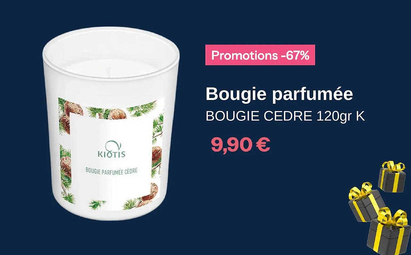 Bougie parfumée BOUGIE CÈDRE 120gr K
