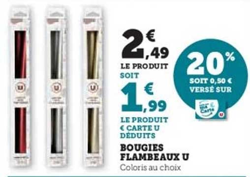 BOUGIES FLAMBEAUX U