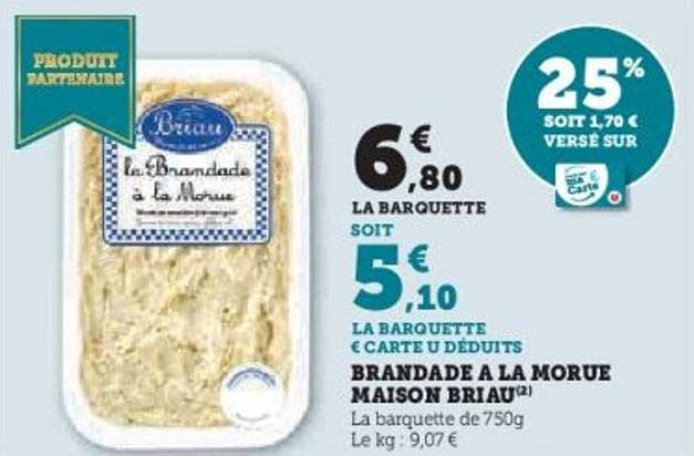 Brandade à la Morue Maison Briau