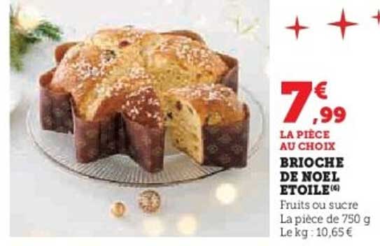Brioche de Noël étoile