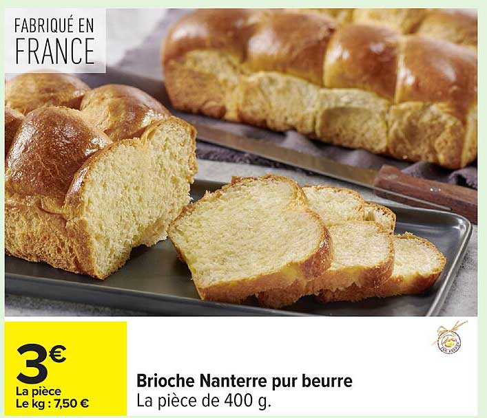 Brioche Nanterre pur beurre