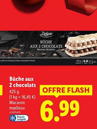 Bûche aux 2 chocolats