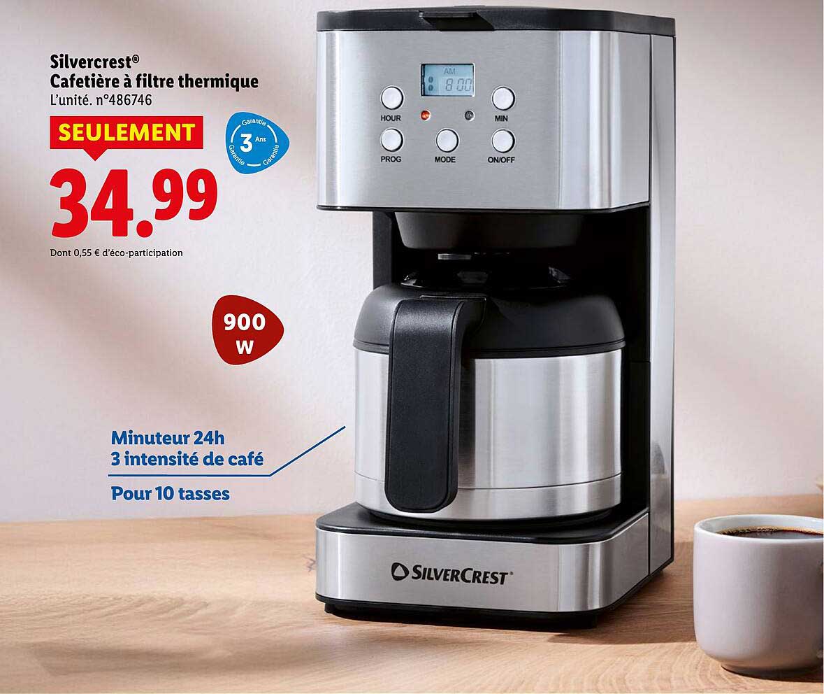 Cafetière à filtre thermique Silvercrest®