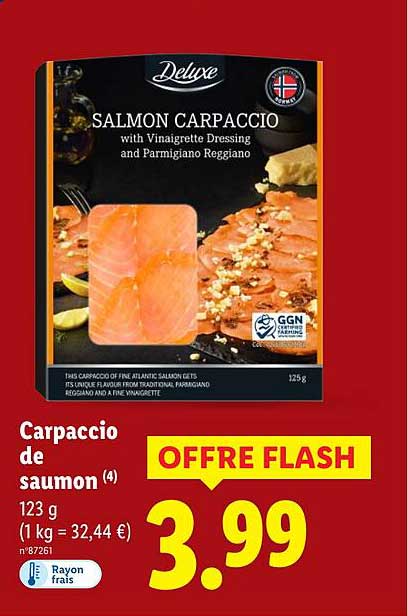 Carpaccio de saumon