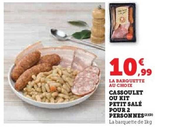 Cassoulet ou Kit Petit Salé pour 2 personnes