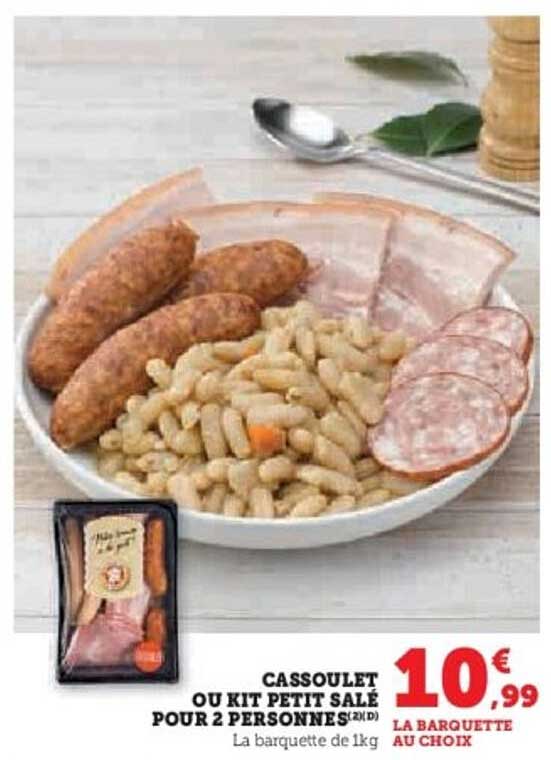 CASSOULET OU KIT PETIT SALÉ POUR 2 PERSONNES