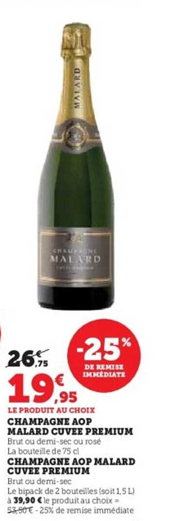 CHAMPAGNE AOP MALARD CUVEE PREMIUM