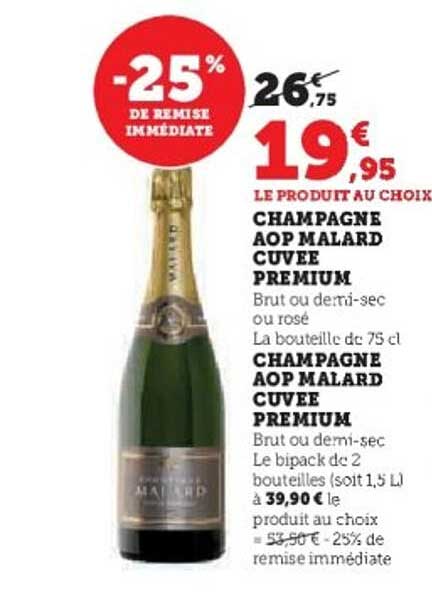 CHAMPAGNE AOP MALARD CUVEE PREMIUM