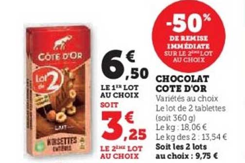 CHOCOLAT COTE D'OR