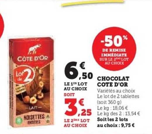 CHOCOLAT CÔTÉ D'OR
