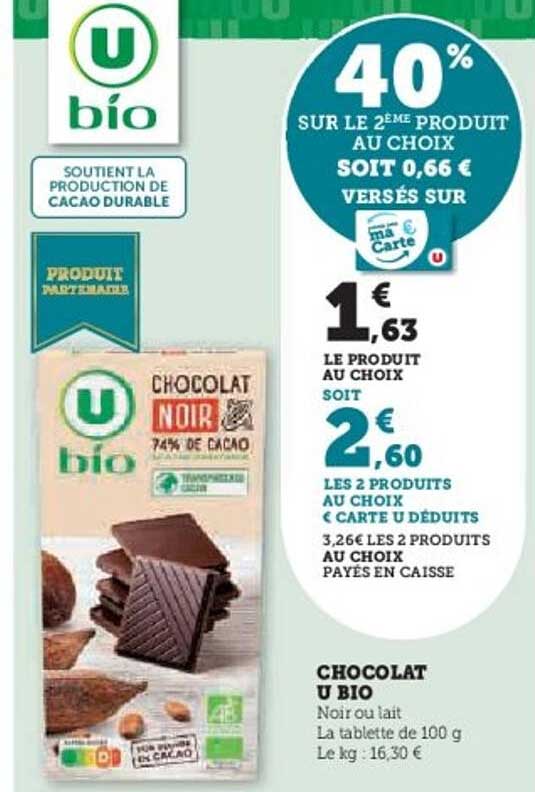 CHOCOLAT U BIO