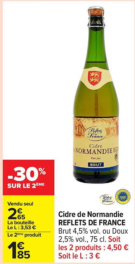 Cidre de Normandie REFLETS DE FRANCE