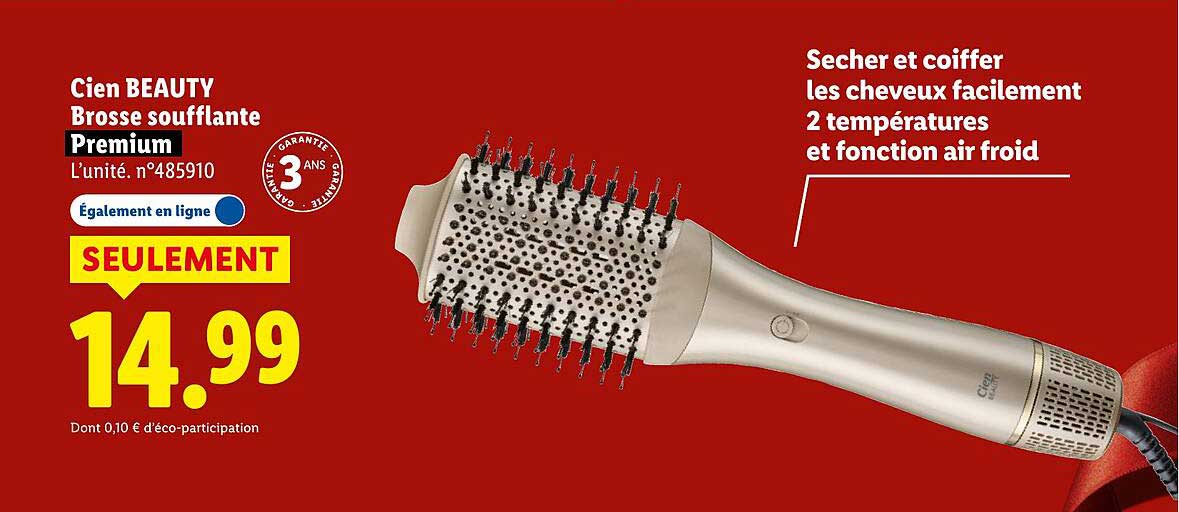 Cien BEAUTY Brosse soufflante Premium