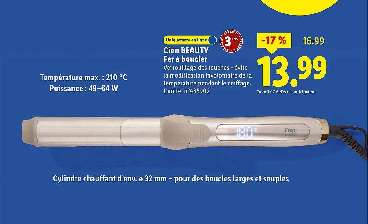 Cien BEAUTY Fer à boucler