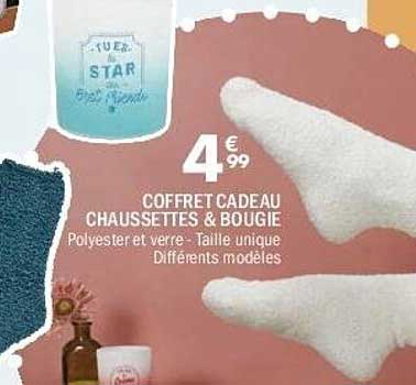 COFFRET CADEAU CHAUSSETTES & BOUGIE