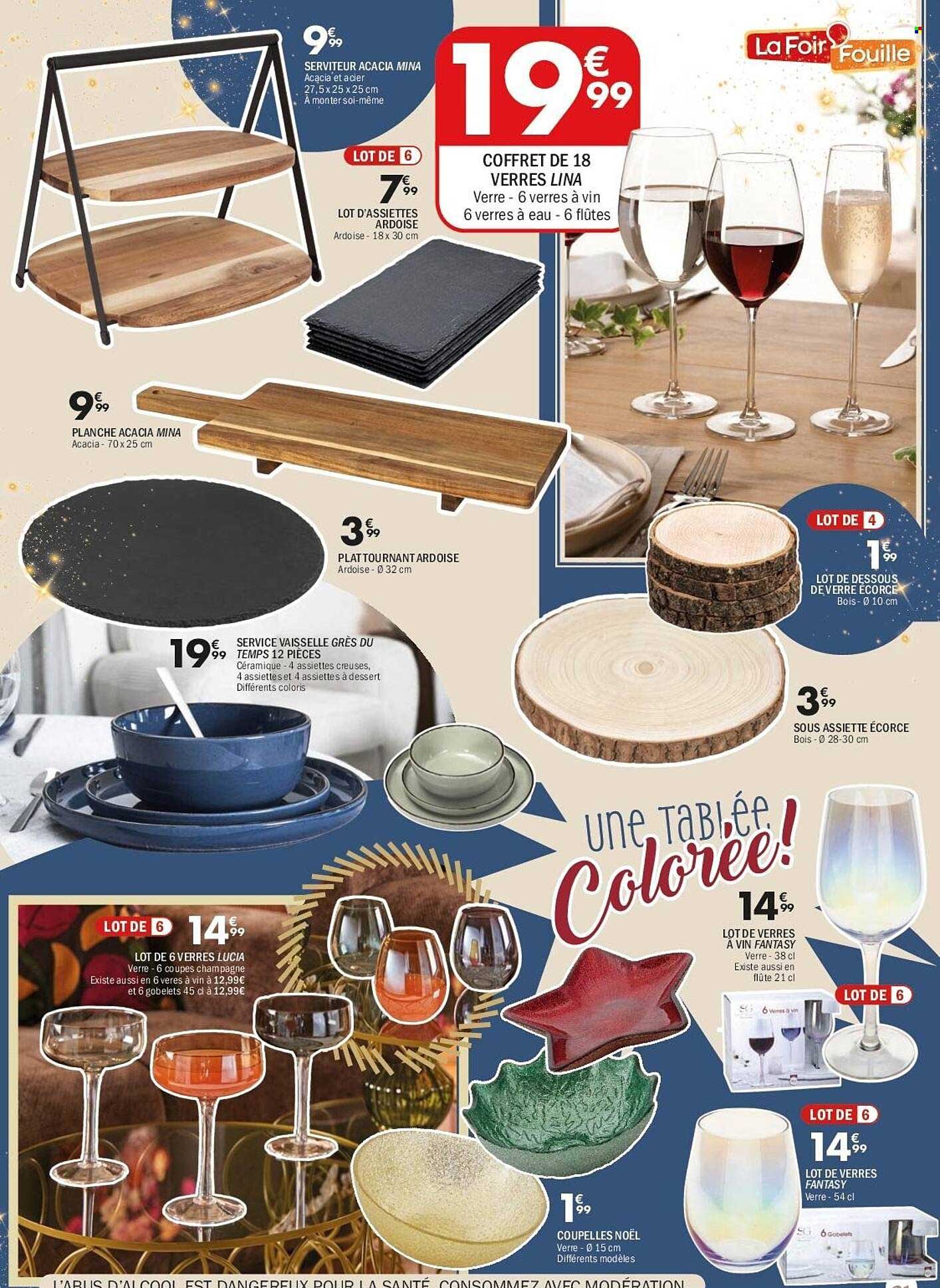 COFFRET DE 18 VERRES LINA