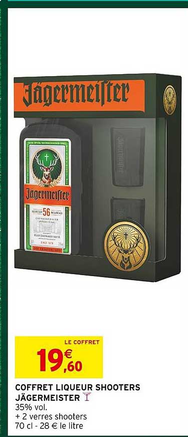 COFFRET LIQUEUR SHOOTERS JÄGERMEISTER