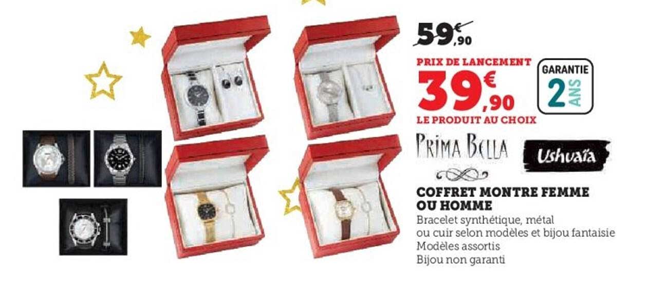COFFRET MONTRE FEMME OU HOMME