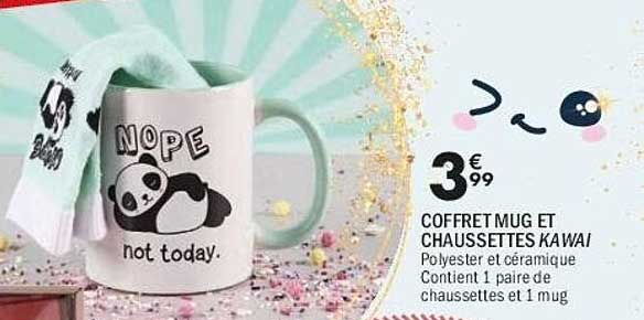 COFFRET MUG ET CHAUSSETTES KAWAÏ