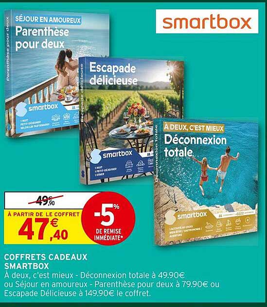 Coffrets Cadeaux Smartbox